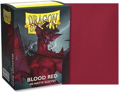 Dragon Shield Matte Standard-Size Sleeves - Blood Red - 100ct
